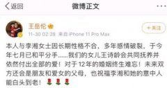 王岳伦宣布与李湘离婚后又删除,王岳伦李湘商业版图已无关联