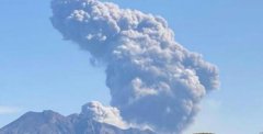 日本火山喷发烟柱高2400米,日本樱岛昭和火山喷发